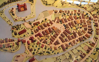 Bergedorf, Stadt im Mittelalter als Modell