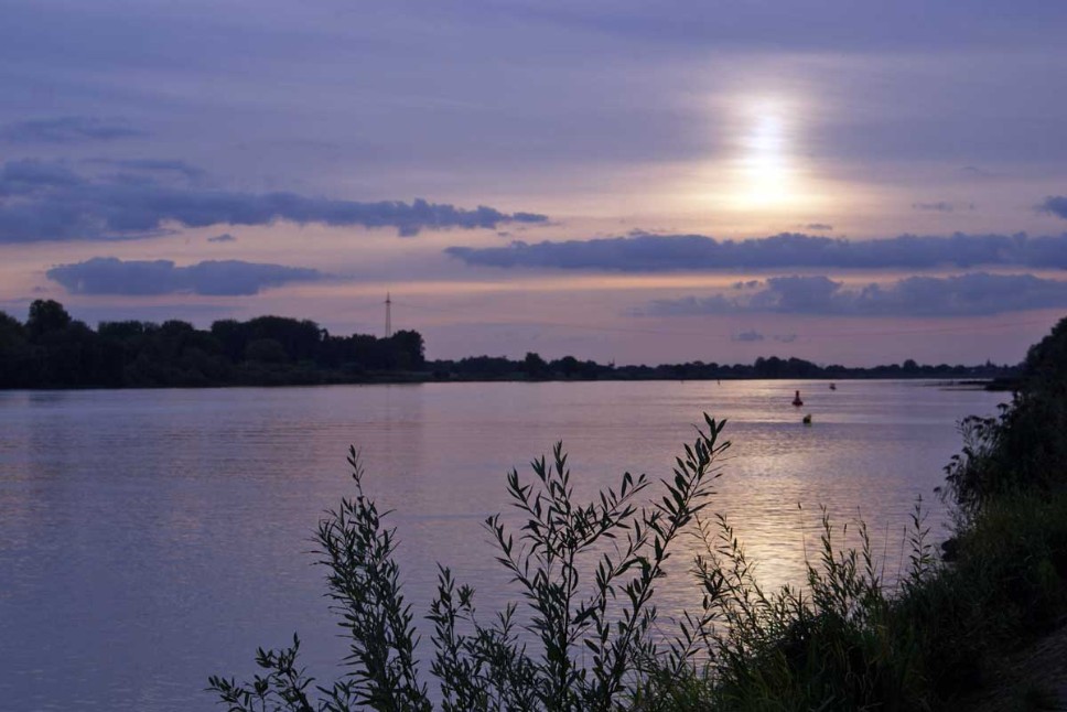 Elbe, Abendstimmung