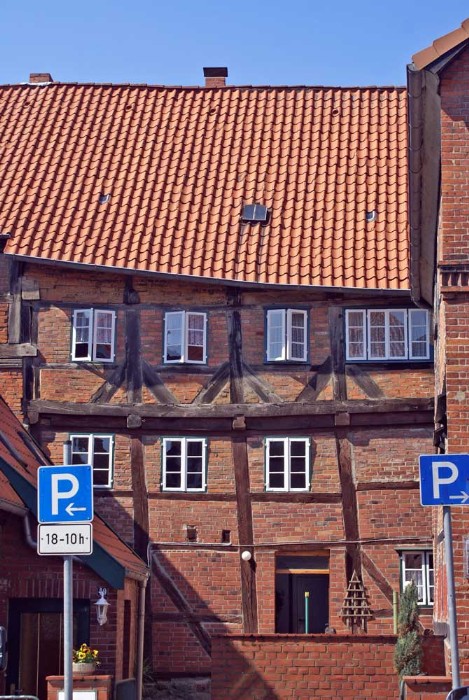 Lauenburg, Fachwerkhaus Elbstraße 47, zum Marktplatz