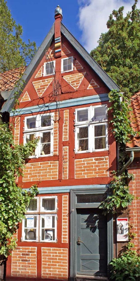 Lauenburg, Fachwerkhaus Elbstraße 97, schmalstes