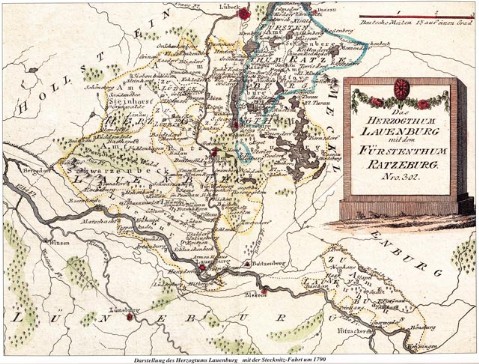 Herzogtum Lauenburg mit Stecknitz-Fahrt um 1790